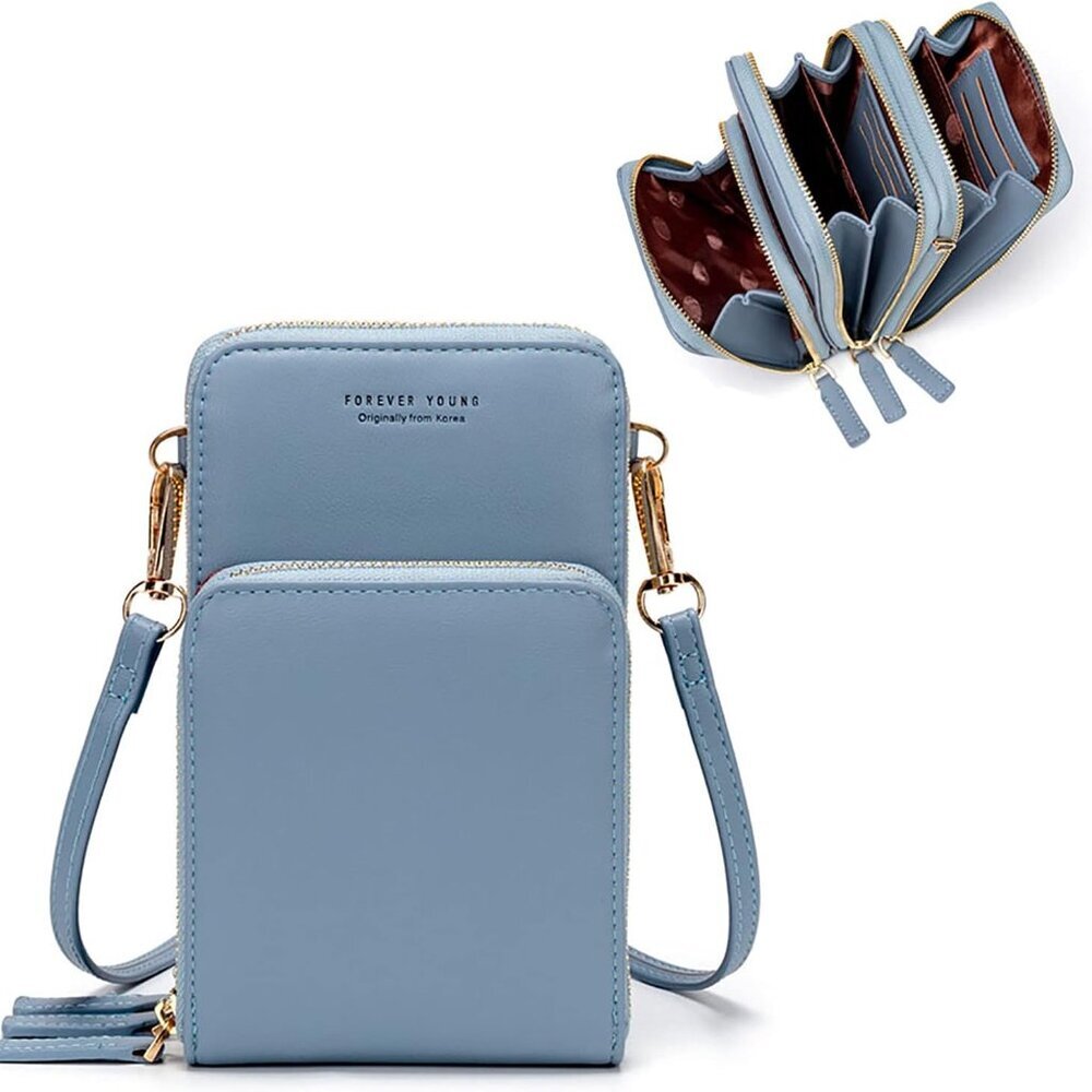 Small Crossbody Cell Phone Bag for Women, Mini Over Shoulder Handbag Purse with